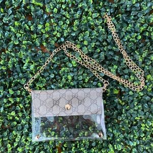 Small crossbody clear bag pvc purse
